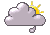 cloudy, light rain