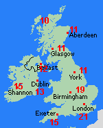 Forecast Sat May 09 United Kingdom