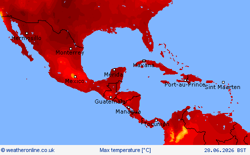 Max temperature Forecast maps